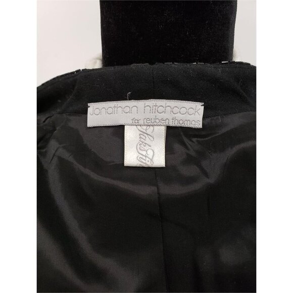 Jonathan Hitchcock for Reuben Thomas Saks Fifth Avenue Black Evening Jacket 6 - Picture 3 of 5